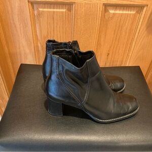 Franco Sarto Black Ankle Booties Sleek Design